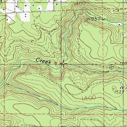 Topographic Map of Grabenheim Creek, OR