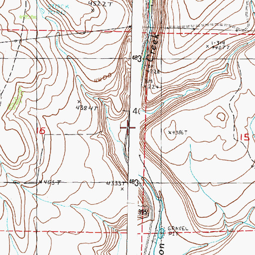 Topographic Map of Gradon Canyon, OR