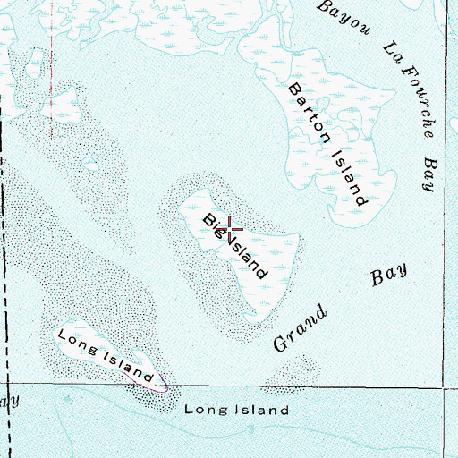 Topographic Map of Big Island, AL