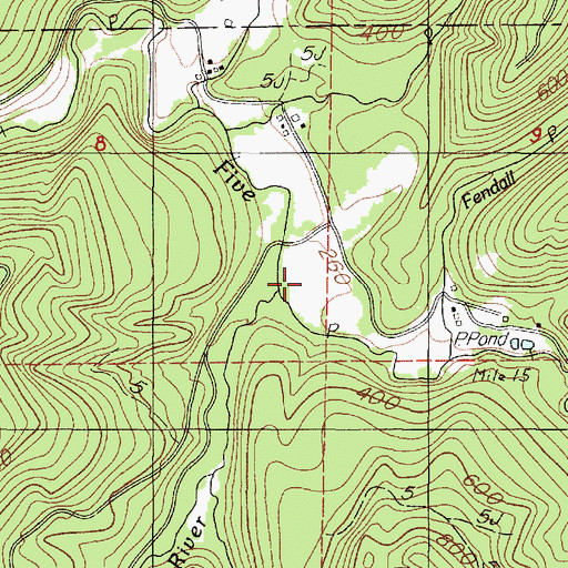 Topographic Map of Green River, OR