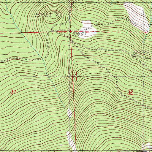Topographic Map of Greylock Mountain Trail, OR