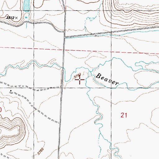 Topographic Map of Grindstone Creek, OR