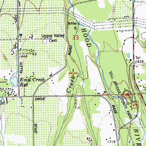 Topographic Map of Griswell Creek, OR
