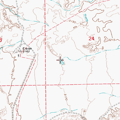 Topographic Map of Slick Rock Wash, AZ