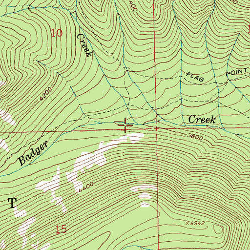 Topographic Map of Gumjuwac Creek, OR