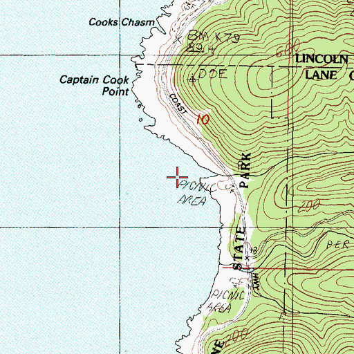 Topographic Map of Gwynn Creek, OR