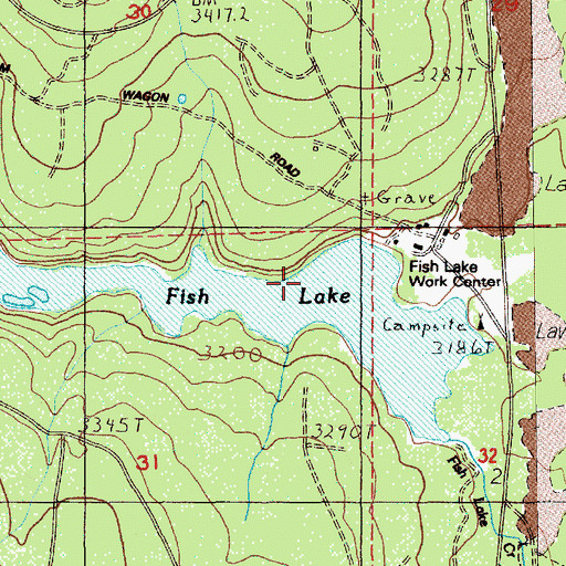 Topographic Map of Hackleman Creek, OR