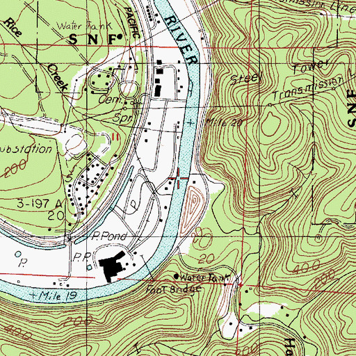 Topographic Map of Hadsall Creek, OR