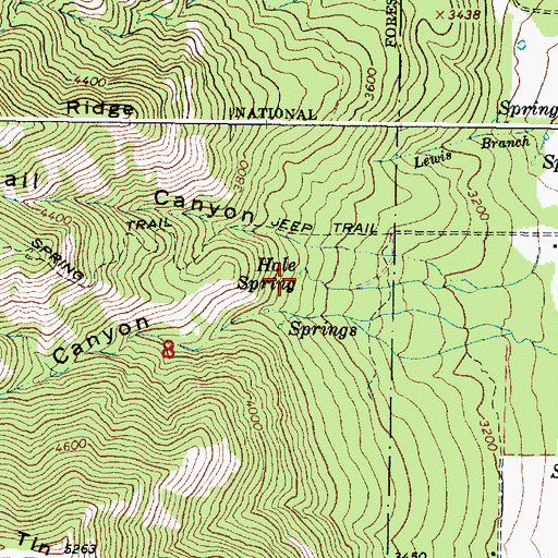 Topographic Map of Hale Spring, OR