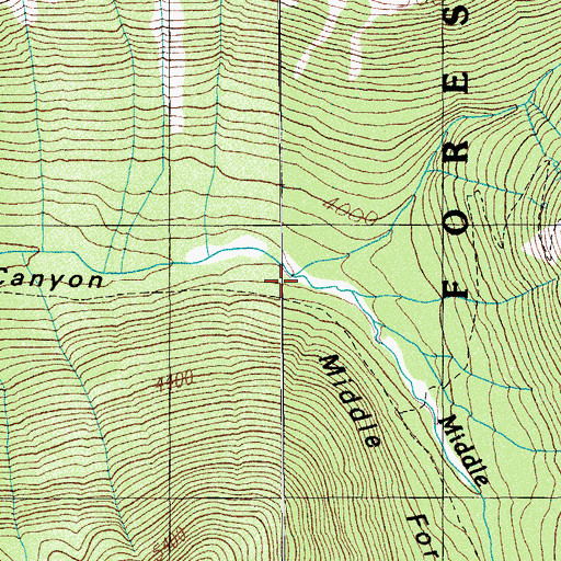 Topographic Map of Halifax Creek, OR