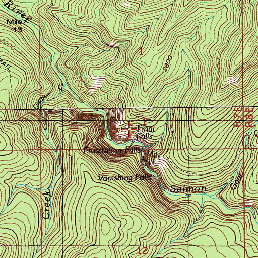 Topographic Map of Hambone Trail, OR