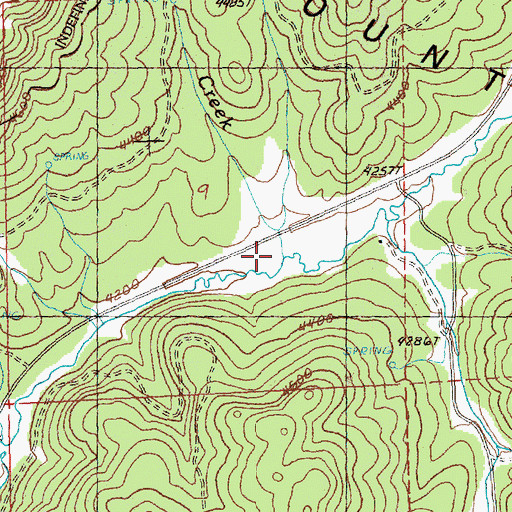 Topographic Map of Hamilton Creek, OR