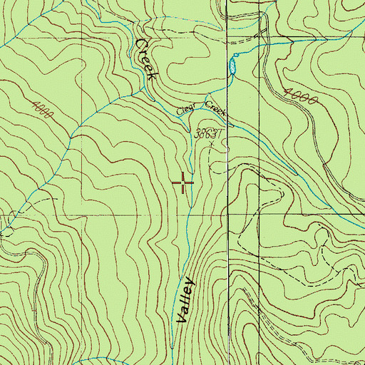 Topographic Map of Happy Valley, OR