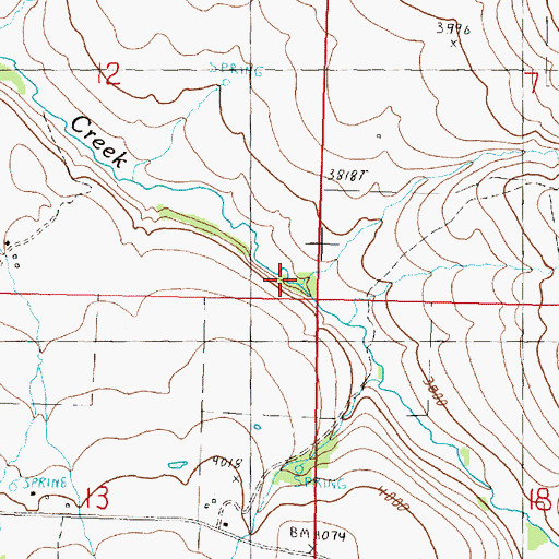 Topographic Map of Harer Canyon, OR
