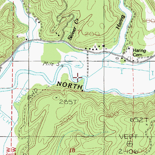 Topographic Map of Haring Creek, OR