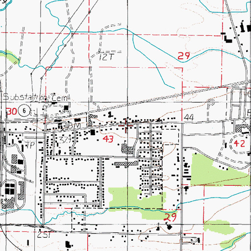 Topographic Map of Hathaway Mead, OR
