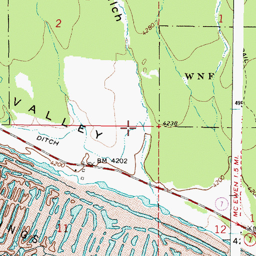 Topographic Map of Hawley Gulch, OR
