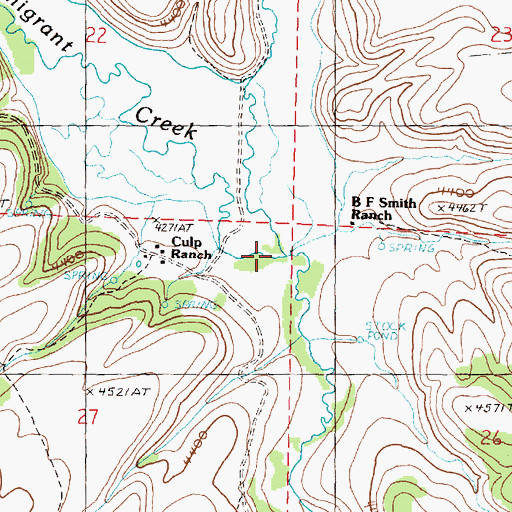 Topographic Map of Hay Creek, OR