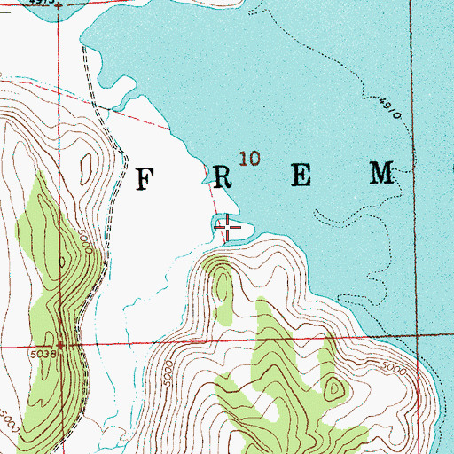 Topographic Map of Hay Creek, OR