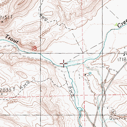 Topographic Map of Hay Creek, OR