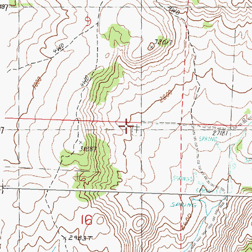Topographic Map of Haystack Cemetery, OR