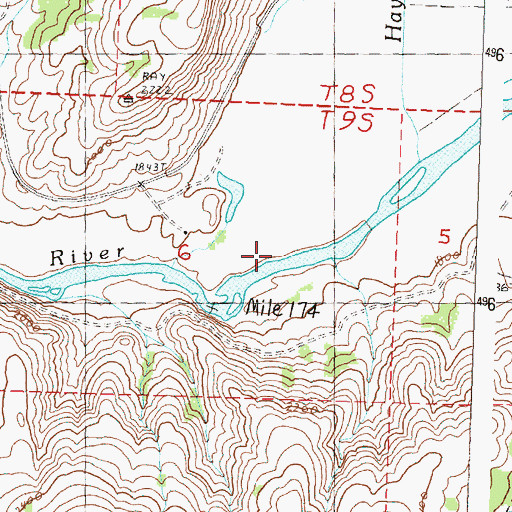 Topographic Map of Haystack Creek, OR