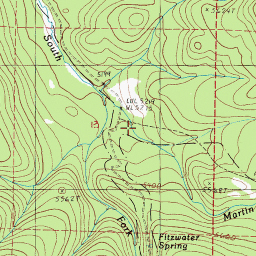 Topographic Map of Headquarters Camp, OR