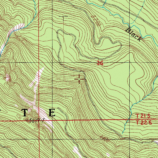 Topographic Map of Helen Creek Way, OR