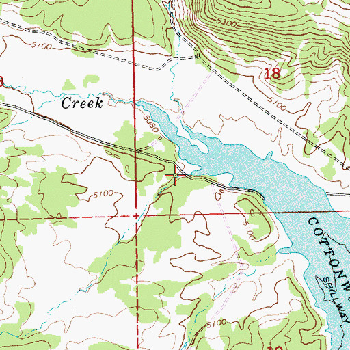 Topographic Map of Helphenstein Creek, OR