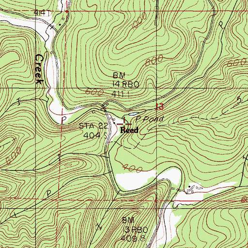 Topographic Map of Herman Creek, OR