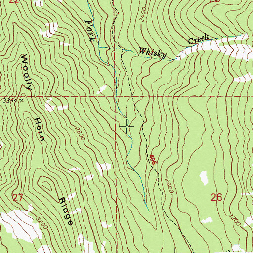 Topographic Map of Herman Creek Trail, OR