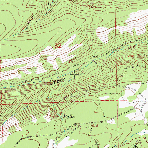 Topographic Map of Hesslan Canyon, OR