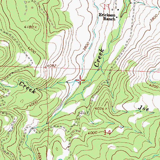 Topographic Map of High Creek, OR
