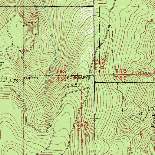 Topographic Map of Hillockburn Guard Station, OR