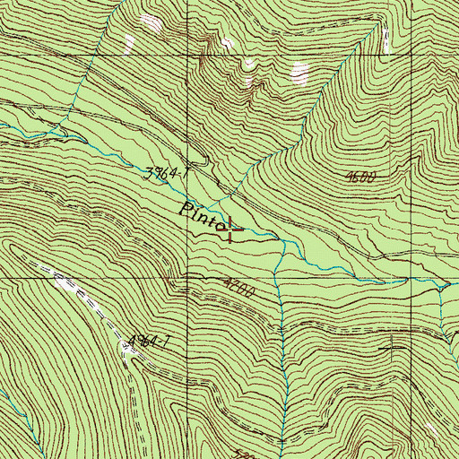 Topographic Map of Hills Creek Trail, OR