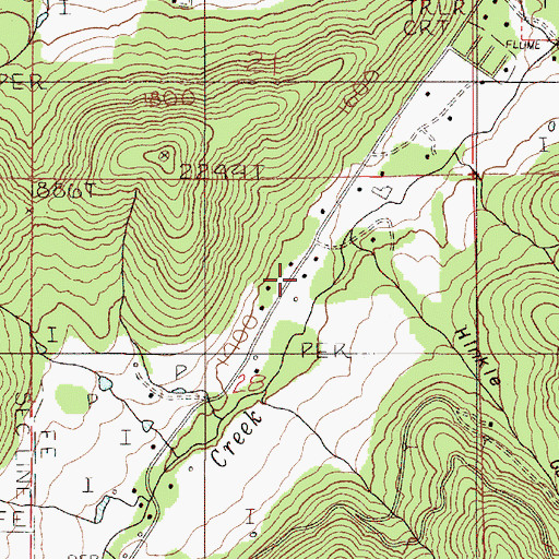 Topographic Map of Hinkle Gulch, OR
