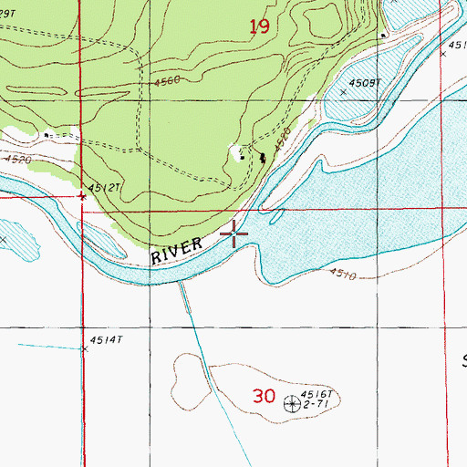 Topographic Map of Hog Creek, OR