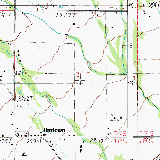 Topographic Map of Holbrook Creek, OR