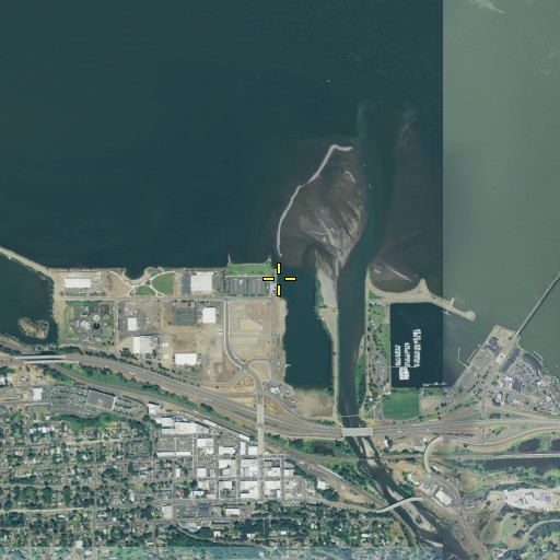 Aerial/Satellite Image of Hood River, OR