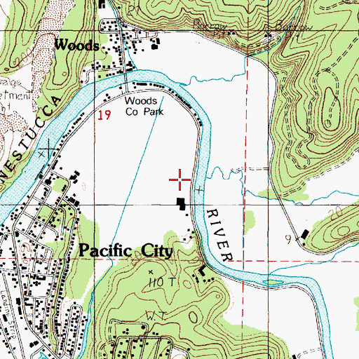 Topographic Map of Horn Creek, OR