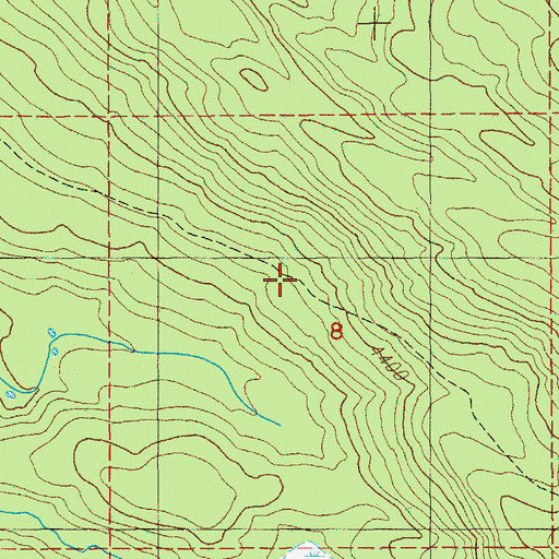 Topographic Map of Horse Creek Trail, OR