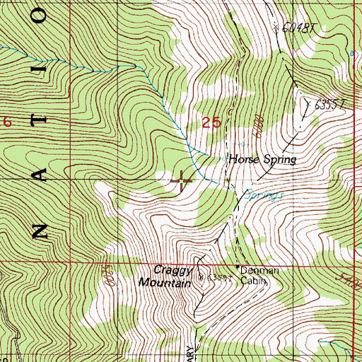 Topographic Map of Horse Spring Camp, OR
