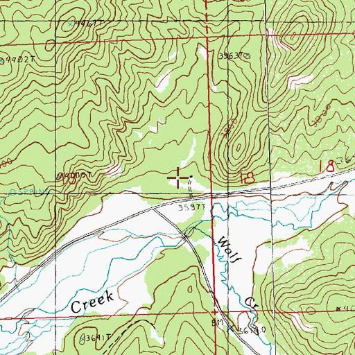 Topographic Map of Howard School (historical), OR