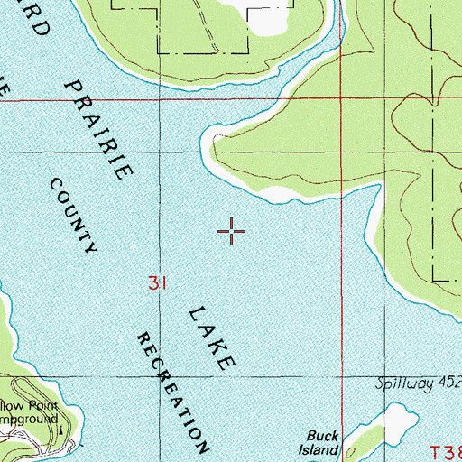 Topographic Map of Hoxie Creek, OR