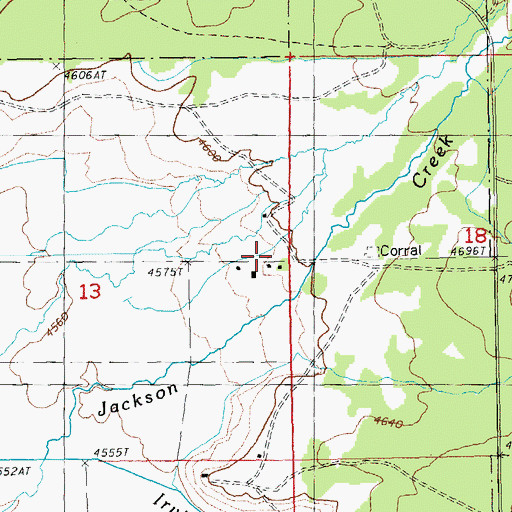 Topographic Map of Hoyt Ranch, OR