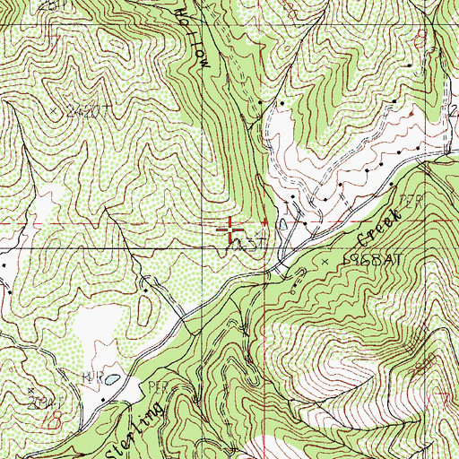 Topographic Map of Hukill Hollow, OR