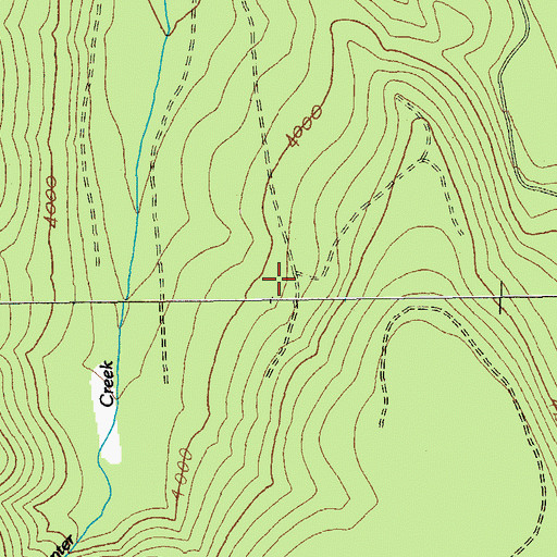 Topographic Map of Hunter Camp Way, OR