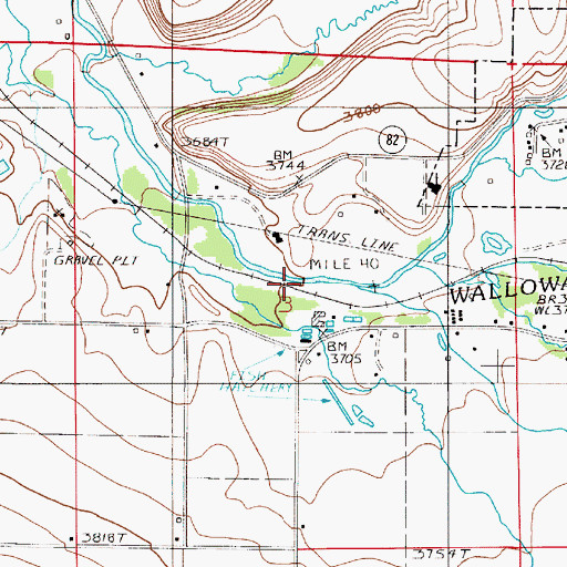 Topographic Map of Hurricane Creek, OR