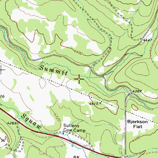 Topographic Map of Idaho Creek, OR