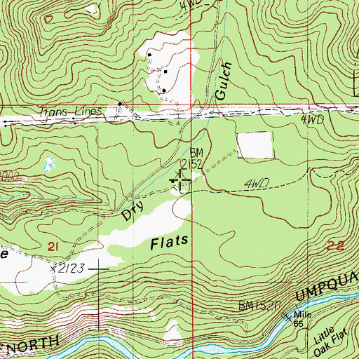Topographic Map of Illahee Guard Station, OR